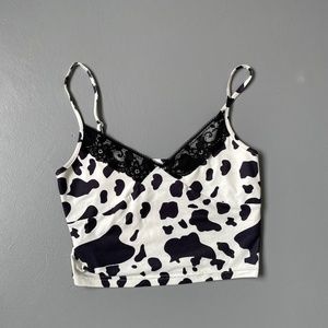 Cow pattern tank top